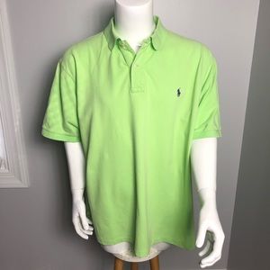 Ralph Lauren Polo Shirt Green 2XB BIG Men’s EUC